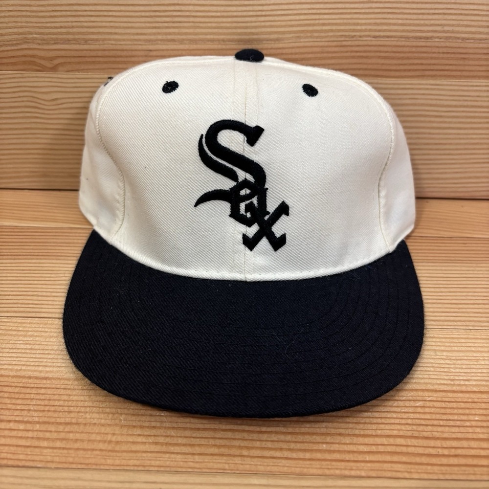 Vintage Chicago White Sox Fitted Hat 7 1/4 Acrylic Wool New Era 5950 Pro Model